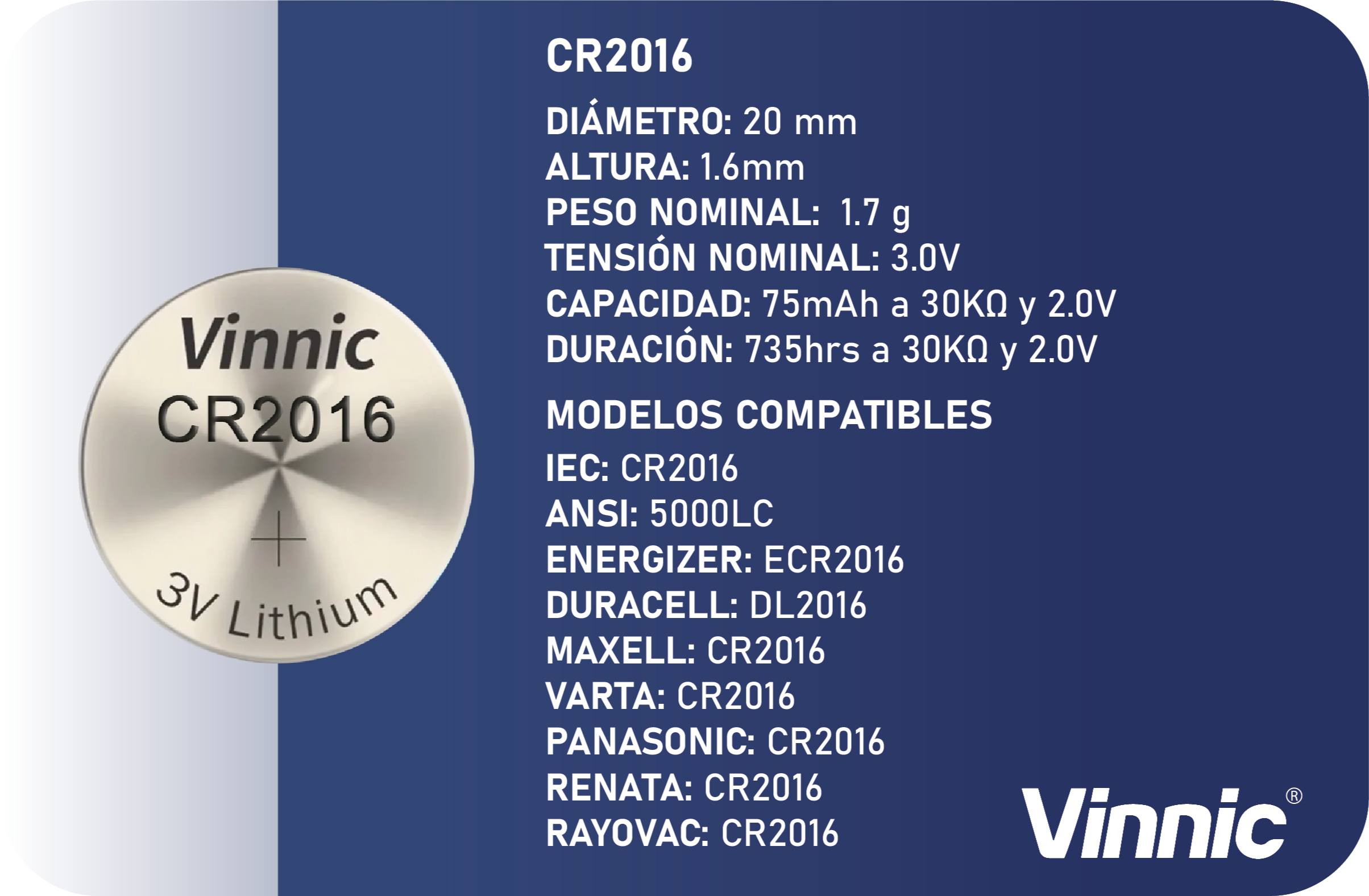 CR2016 3.0V