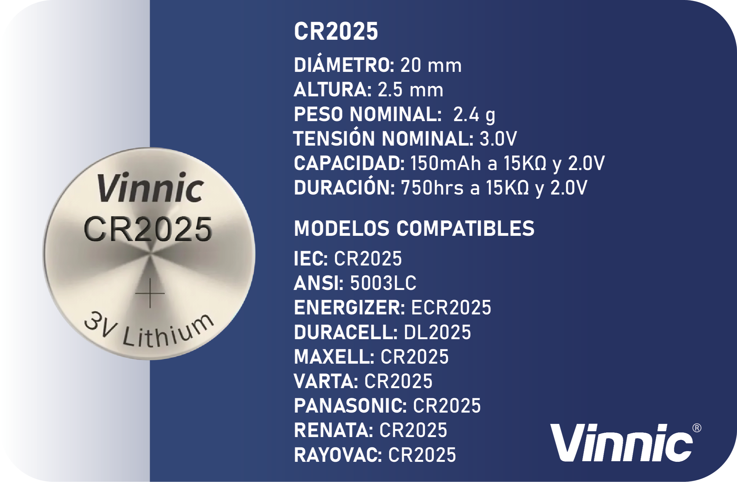 CR2025 3.0V